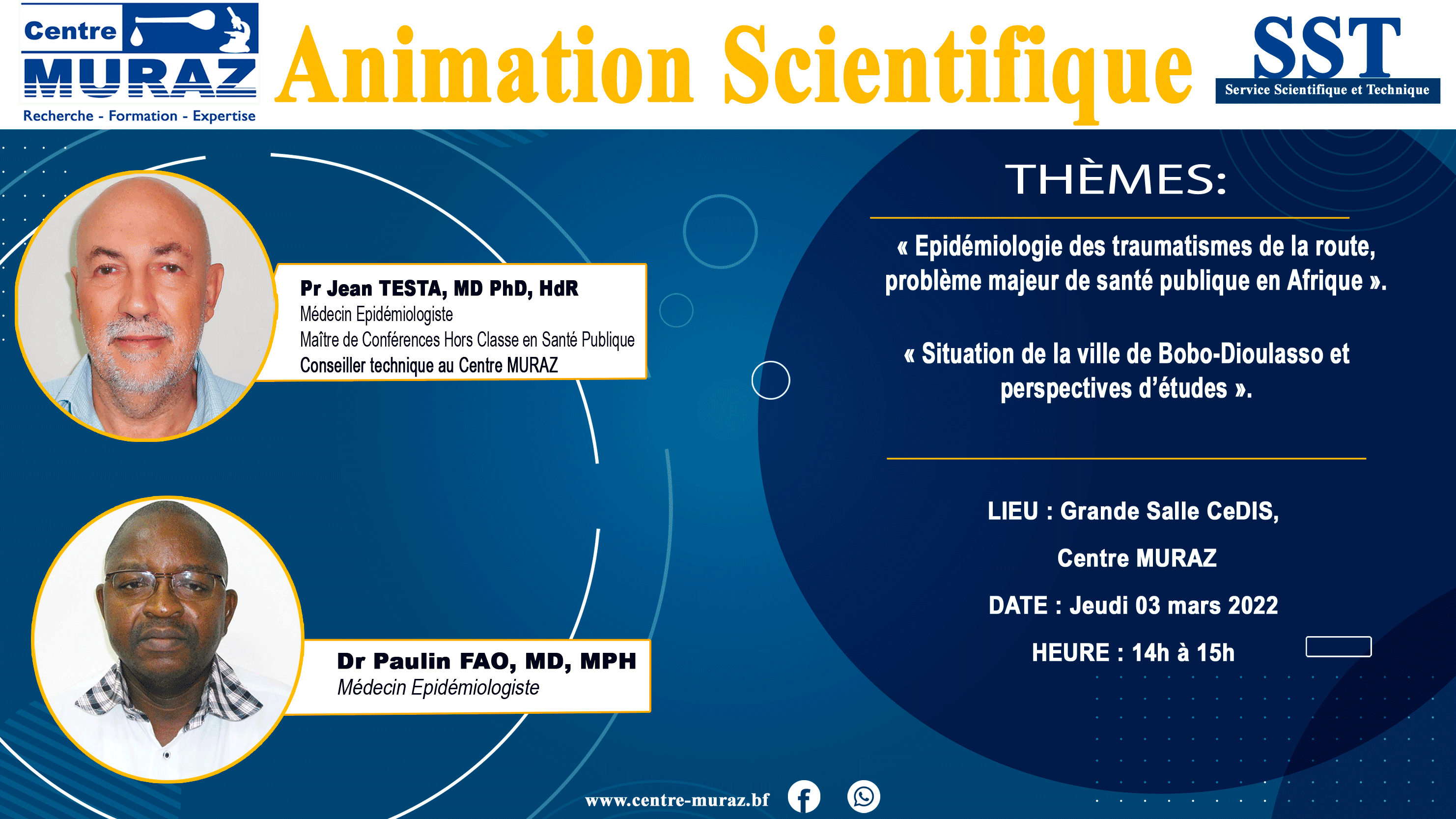 You are currently viewing Animation Scientifique sur l’accidentologie au Burkina Faso